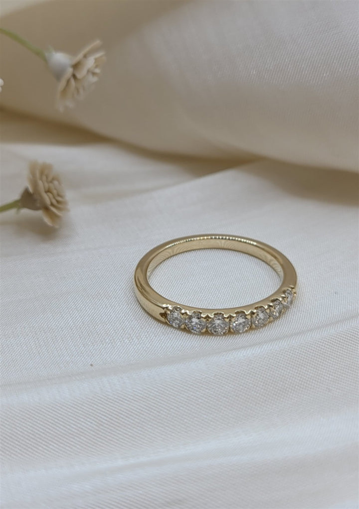 14K Yellow Gold .50 Twt Diamond Wedding Band