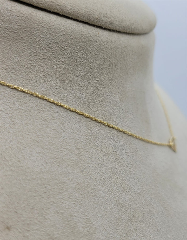 14K Yellow Gold Diamond Fashion Necklace