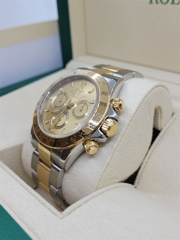 Certified Pre-Owned Rolex 40mm Stainless Steel & Yellow Gold Daytona